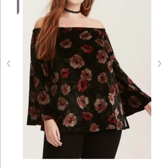 Velvet Floral Cottagecore/Witchy Top - Picture 1 of 7